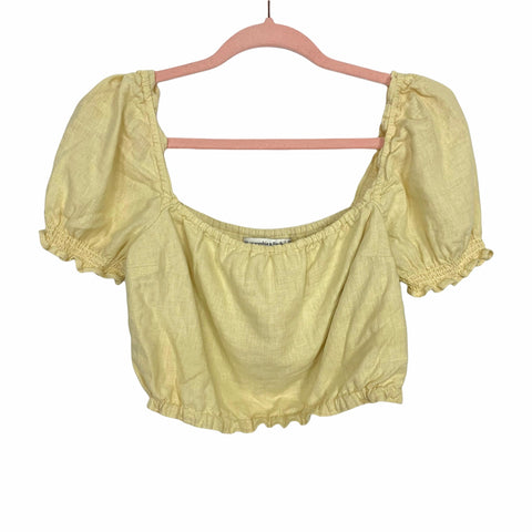 Abercrombie & Fitch Yellow Crop Top- Size XS (sold out online)