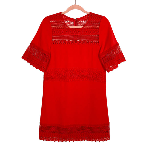knee length dresses for ladies Crochet Lace Dresses