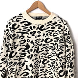 Blue B Tan Animal Print Sweater- Size S/M