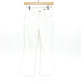 BLANKNYC White The Varick Kick Flare Crop Jeans- Size 25 (Inseam 24”)