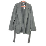 The Drop Heather Grey @spreadfashion Classic Belted Jacket NWT- Size L