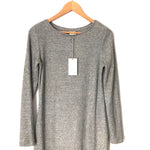 A New Day Grey Ribbed Knit Long Sleeve Dress NWT- Size XS