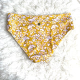 Lilly & Lime Mustard Floral Bikini Bottoms- Size 18 (BOTTOMS ONLY)