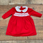 Magnolia Baby Red Smocked Dress with Bloomers- Size 6M