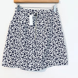 Sugar+Lips White/Black Leopard Mini Skirt and Cropped Denim Jacket NWT- Size S (SOLD AS SET)