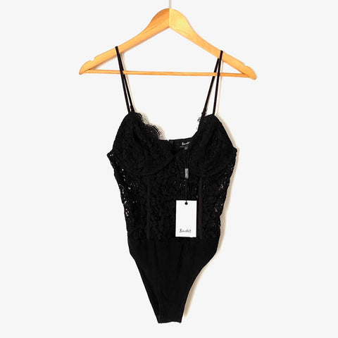 Bardot Black Lace Bodysuit NWT- Size 8