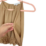 HYFVE Tan Seaside Retreat Wide Leg Cropped Pant Set NWT- Size S (sold as set, sold out online)
