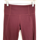 Athleta Maroon Crop Pants- Size S (Inseam 19.5”)