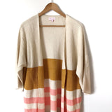 Pink Lily Striped Multi Color Knit Cardigan- Size S