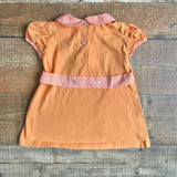 Lullaby Set Orange Gingham Embroidered Dress- Size 18M