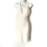 Lulus Ivory Halter Lined Dress- Size S (see notes)