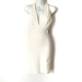 Lulus Ivory Halter Lined Dress- Size S (see notes)