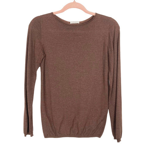 Brunello Cucinelli Cashmere and Silk Sparkle Detail Sweater- Size S