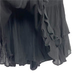 Vestique Black Ruffle Hem Skort- Size M