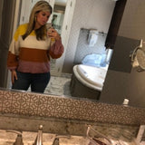 Madewell Color Block Striped Wool Blend Sweater- Size L