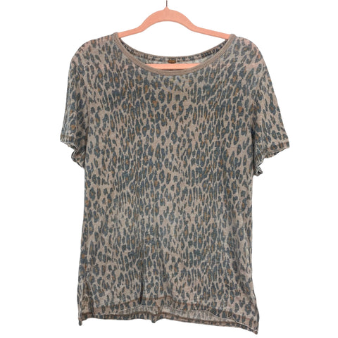 Free People Animal Print Tee- Size ~XS (see notes)