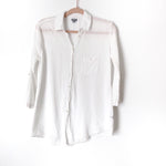 Aerie White Button Up 3/4 Sleeve Top- Size S (see notes)
