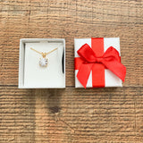 No Brand Gold Chain Round CZ NWT