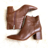 Marc Fisher Brown Leather Booties- Size 6.5 (see notes)