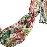 Shein Floral Smocked Top- Size M