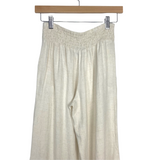 Gibsonlook Cream Smocked Waist Cropped Pants- Size XXS (Inseam 21")