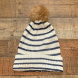 Loft Cream/White Navy Beanie