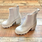 Steve Madden Leather Chunky Boots- Size 7