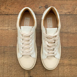 White Raven Cream Star Sneaker- Size 7.5 (Like New Condition!)