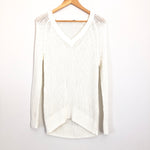 Trina Turk Ivory V-Neck Sweater - Size S