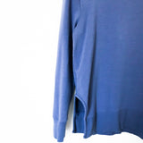 Daily Ritual Blue Pullover with Side Slits- Size S