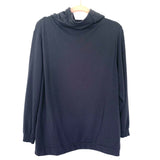 Cuyana Black Cowl Neck Hooded Sweatshirt- Size M (see notes)
