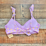 Stoney Clover x Target Lilac/Orange Hearts Ruffle Strap with Tie Back Padded Bikini Top NWT- Size D/DD (we have matching bottoms)