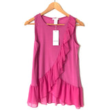 Design History Ruffle Front Blouse NWT- Size S