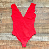 Marysia Scalloped One Piece- Size L