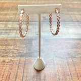 Melinda Maria Rose Gold Hoop Earrings (see notes)
