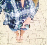 J Crew Plaid Button Down- Size S