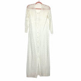 No Brand White Lace Adjustable Cover Up Dress- One Size