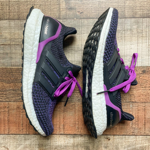 Adidas Ultra Boost Black/Purple Sneakers- Size 7.5 (BRAND NEW CONDITION)