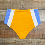 L*Space Orange/White/Blue Reversible Bikini Bottoms- Size M (we have matching top)