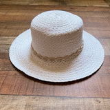 No Brand White Straw with Shell Band Adjustable Hat (see notes)