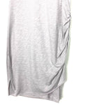 Wasabi + Mint Light Grey Heathered Side Ruched Dress- Size S