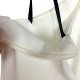 Laundry By Shelli Segal White Cold Shoulder Dress- Size 2 (See Notes)
