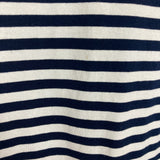 Pomander Place Navy/White Striped T-Shirt Dress- Size XL (see notes)
