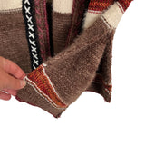 Petal + Pup Cream/Brown/Black/Red Striped Hooded Sweater Cardigan NWT- Size S (sold out online)