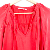 Lovestitch Red Bubble Sleeve Blouse - Size M