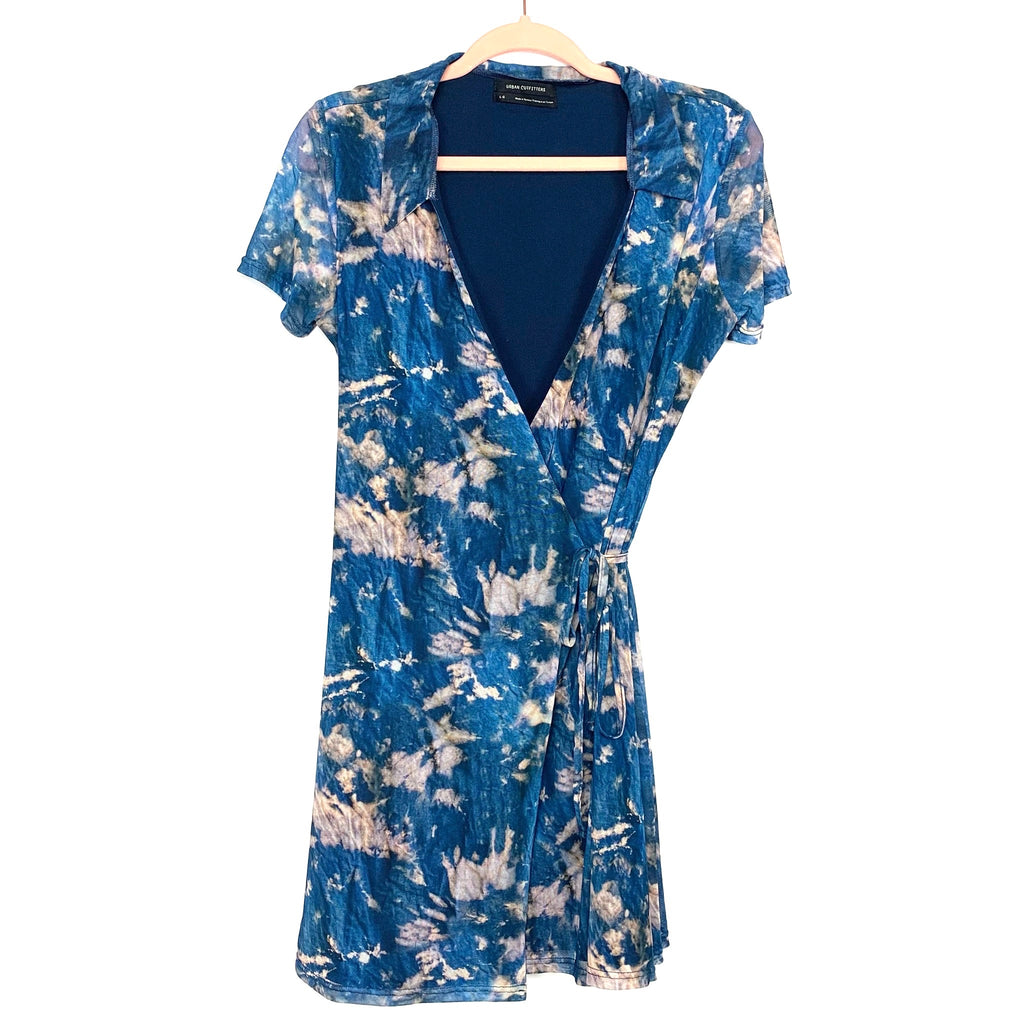Urban Outfitters Tie-Dye Wrap Mesh Dress- Size L (sold out online) The Saved Collection Urban Outfitters Tie-Dye Wrap Mesh Dress- Size L (sold out online) The Saved Collection