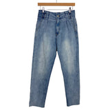 Vestique Light Wash Elastic Back with Raw Hem Joan Jeans NWT- Size M (Inseam 24.5”, sold out online)