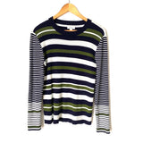 Nine West Striped Ribbed Sweater- Size L