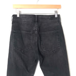 Express Black Vintage Skinny High Rise Distressed Hem Jeans- Size 0 (Inseam 27”)