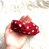 No Brand Red and White Polka Dot Headwrap